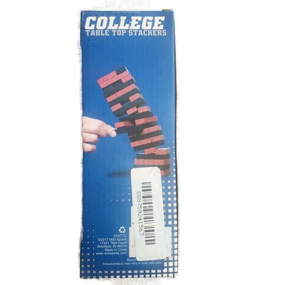 Texas Longhorns College Table Top Stackers Tower Building Game NCAA College - Picture 5 of 5